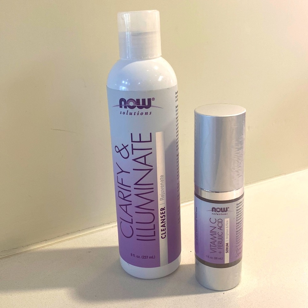 Now solutions cleanser and serum